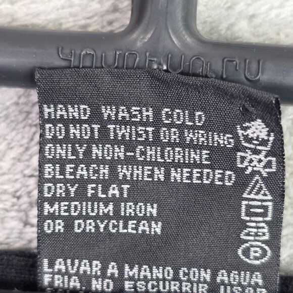 Womens Grace Elements Black Cardigan Sweater Button Up V Neck Front Pockets L - Picture 3 of 7